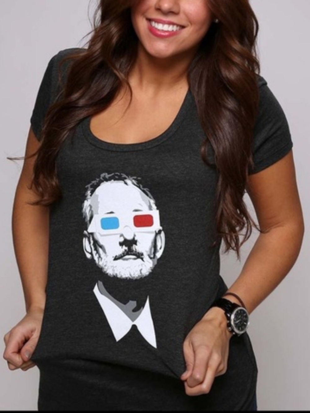 Bill Murray with 3D Glasses Graphic Tee